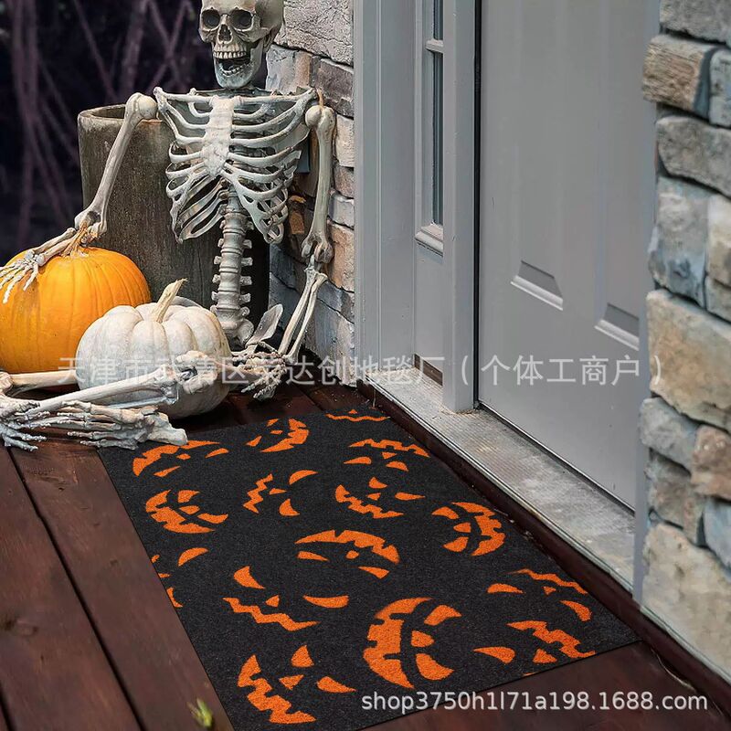 Amazon Temu ハロウィンゴーストフロアマット、汚れにくい玄関ドアマット、バスルーム吸収性フットマット、リビングルーム装飾フロアマット|undefined