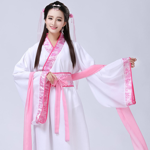 Ancient costume fairy Guzheng performance dress dance Hanfu women improved ancient empress Tang suit Hanfu ruffle dress