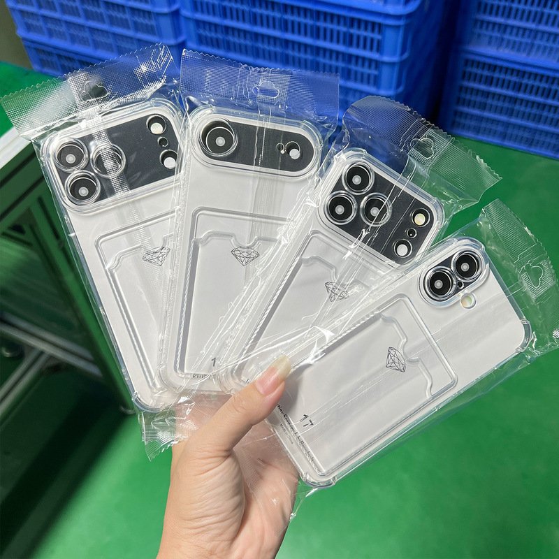 适用苹果iPhone17Air插卡手机壳16Pro卡包壳15简约11透明13保护套|undefined