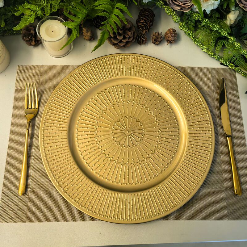 European-Style Decorative Plate, Export Charge Plate, Wedding Hotel Banquet Snack Plate, Plastic Charger Plate European-Style Decorative Plate, Export Charge Plate, Wedding Hotel Banquet Snack Plate, Plastic Charger Plate