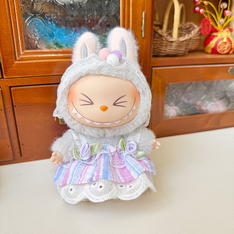 仅衣服] 一/二代La布布衣服挂件拉布布坐坐派对娃衣挂件草莓熊萌|undefined