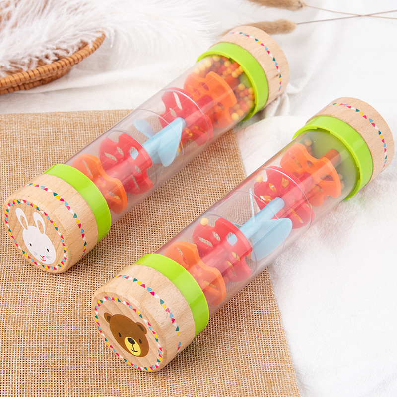 Instrumento de percusión Orff instrumento musical tubo de lluvia de plástico dispositivo de sonido imitación sonido material didáctico música aula