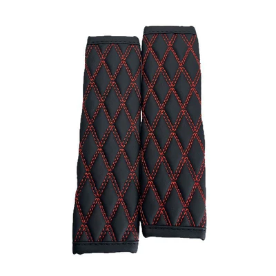Seat belt shoulder pad – Double-Line Quilted Embroidered Shoulder Pads