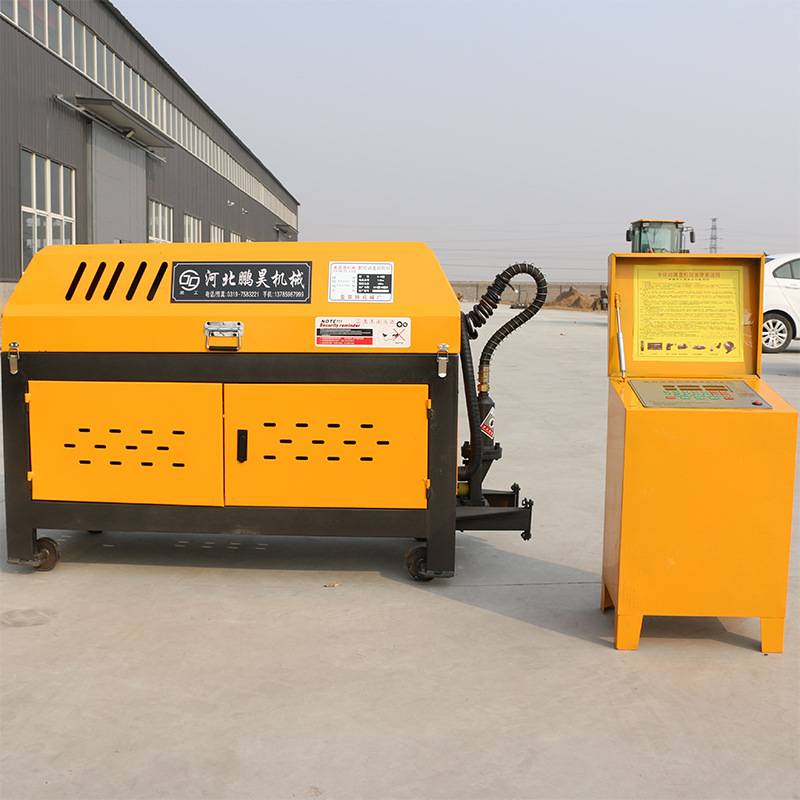 鹏昊钢筋调直机 数控全自动液压钢筋调直切断机 盘圆螺纹钢拉直机