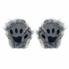 熊掌獣の爪の猫の爪の手袋の半分はコスプレの漫展の道具のかわいいぬいぐるみのハロウィンの手袋の欧米を指します。