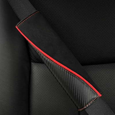 soft and comfortable suede carbon | Seat belt shoulder pad