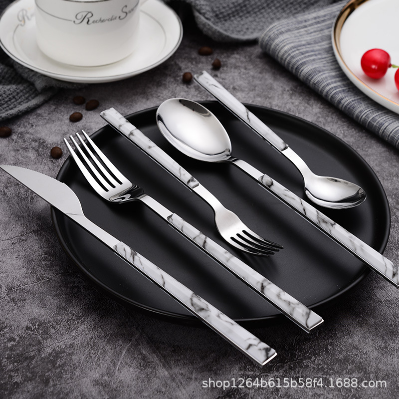 Stainless steel wooden handle tableware knife, fork and spoon suit high color value hotel steak knife coffee spoon Western tableware gift wholesale Stainless steel wooden handle tableware knife, fork and spoon suit high color value hotel steak knife coffee spoon Western tableware gift wholesale
