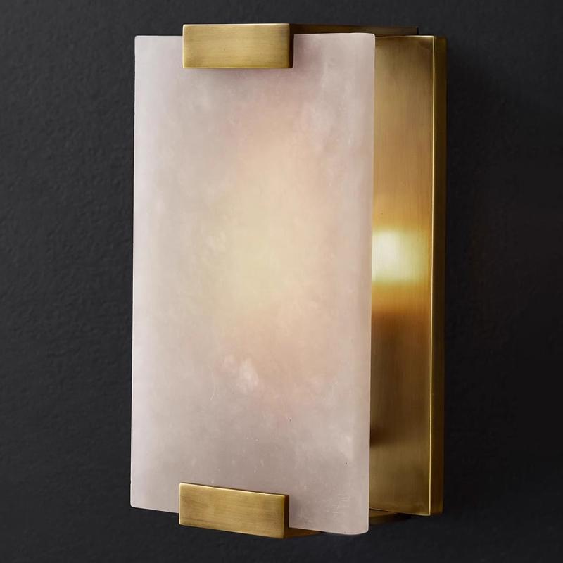 Exported to North America Restoration Hardware Bedroom Background Brass Wall Lamp Rh Snowflake Marble Wall Lamp