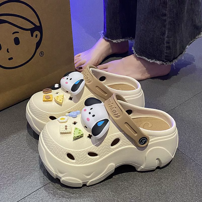 Ступать на фекалии, чтобы чувствовать дырки, женские летние тапочки, носить на улице толстую подошва для дома на пляже на открытом воздухе DIY пещера пляжная обувь оптом