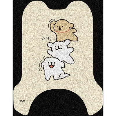 Mat for Electric Vehicles, Electric — Electric vehicle foot mat - three-line-dogs
