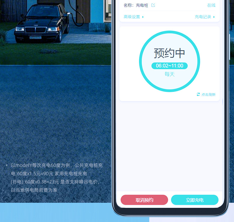 Suitable for New Energy Electric Vehicle Charging Pile Household 7Kw Universal 32A Byd Tesla Changan Geely