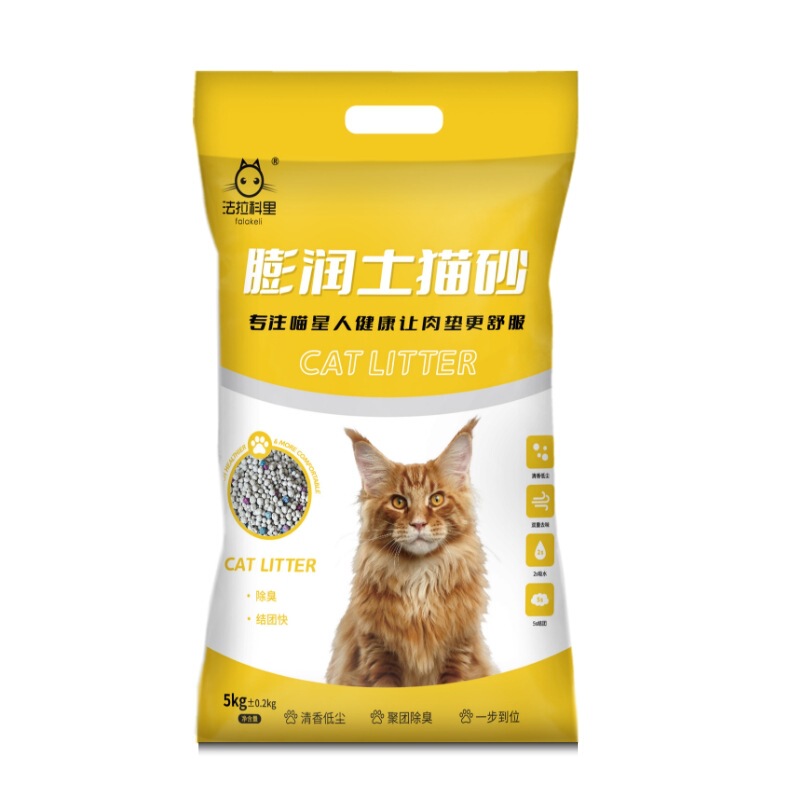 ファラコリ猫砂、ワンピース配送、ベントナイト製、ほぼ無塵、瞬時に固まる、底にくっつかない、無臭、猫用ペット用品|undefined