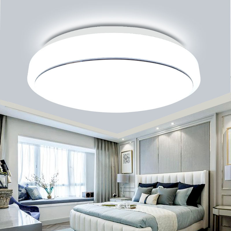 LED Ceiling Lights Living Room Kitchen Study Room Lights Dining Room Balcony Aisle Bread Lights All White Round Rice Sucking Pomelo