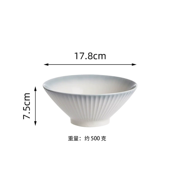 Gradient Dandy Gray-7-Inch Ramen Bowl