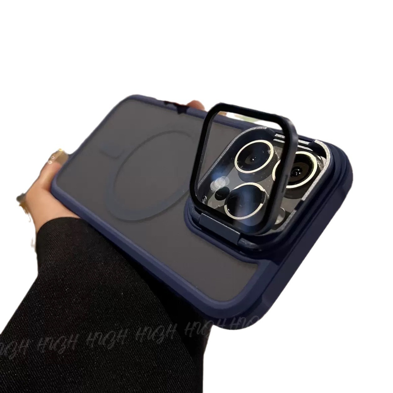 Soporte de lente para gafas para Apple 16Promax Skin Mat Magnetic Case iPhone 15 Case