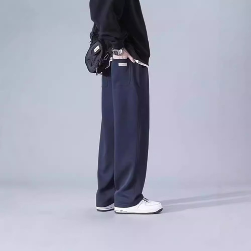 Fall American Street Wide Leg Sport Pants for Men Trend Brand Straight Leg Casual Long Pants New Model Sheer Fit Versatile Loose Pants