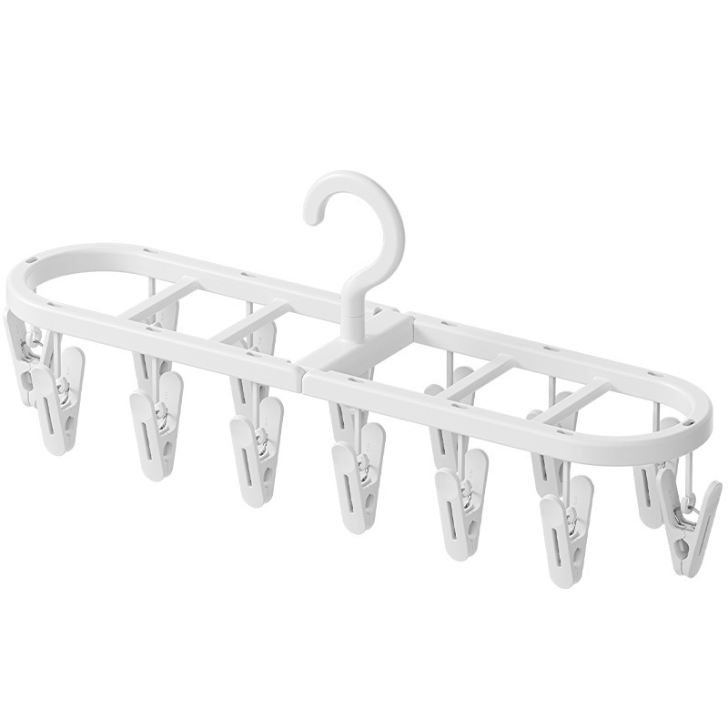 Percha de secado plegable para calcetines domésticos para secar artefactos de aire abrazadera multifuncional percha de ropa interior balcón percha de secado