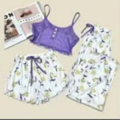 Cross-Border Bow-Knot Girl's Summer Suspender Pants Pajamas Cute Set Casual Loungewear Factory Wholesale Cross-Border Bow-Knot Girl's Summer Suspender Pants Pajamas Cute Set Casual Loungewear Factory Wholesale