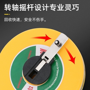 ✅ 50m Tape Measure 30m Soft Ruler 100m Fiber Tape Measure Cloth Ruler Wear-Resistant Double-Sided Construction Site Use
