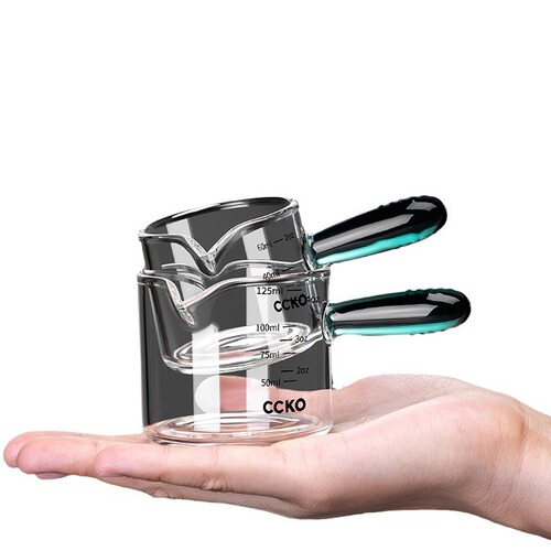 Espresso cup glass with scale mini espresso extraction measuring cup small milk cup shot ounce cup