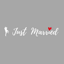 just married墙贴可移除家居卧室客厅玻璃背景装饰贴画A12901