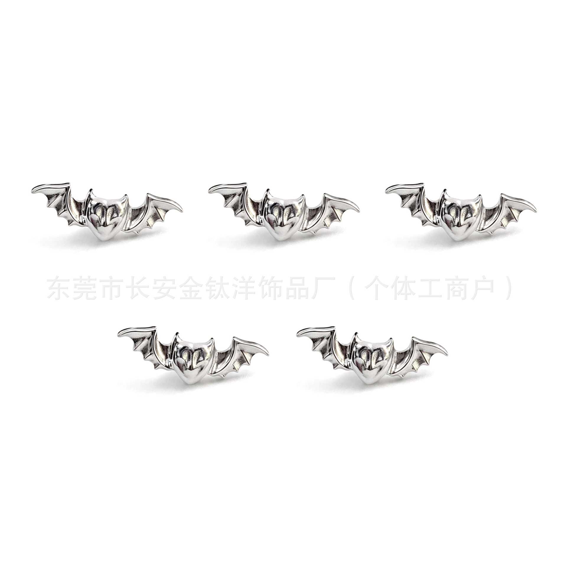 F136 Titanium Internal Thread Smooth Bat Earrings Lip Nails Nose Piercing Jewelry detail image 8