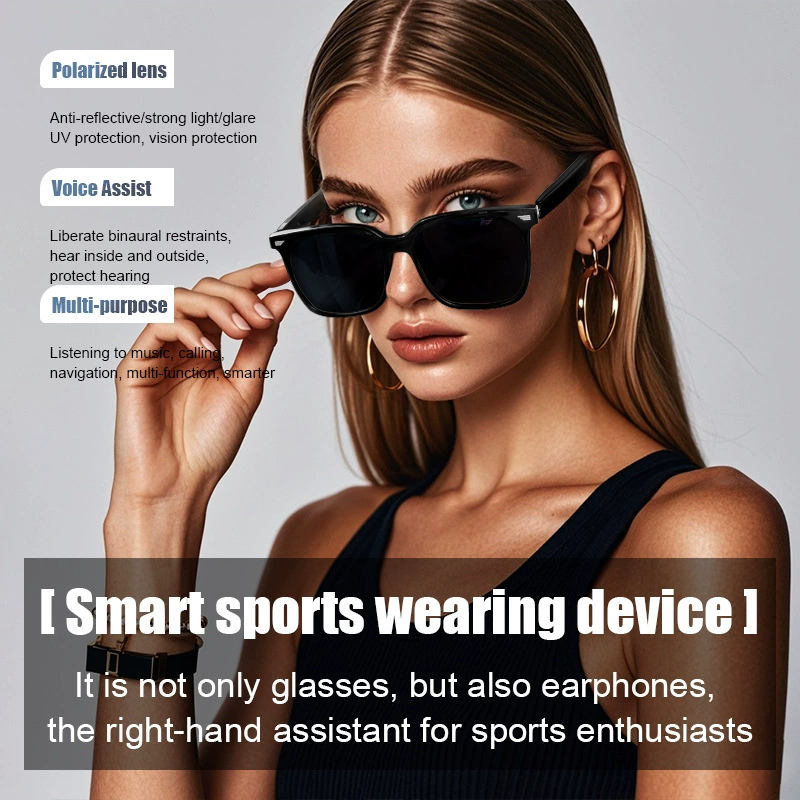 Умные Bluetooth-очки GS01 новая модель — продажа, воспроизведение музыки и голосовых вызовов, летний носимый гаджет