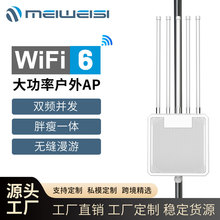 户外热点PoE供电AP路由防水WIFI6双频3000M高增益全向天线现货