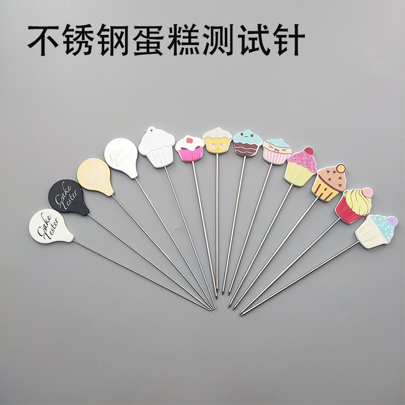 Factory Wholesale 304 Cake Test Needle Stainless Steel Mixing Stick Biscuits Raw and Cooked Household DIY Baking Tools Customization