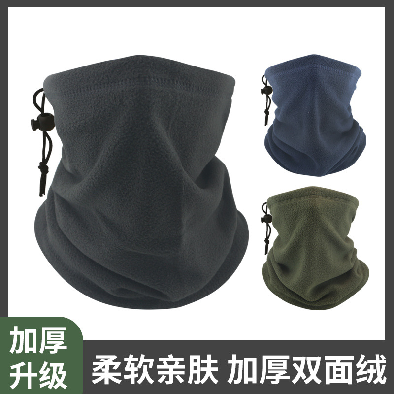 Cross-border winter scarf cold-proof warm fleece multifunctional riding mask fleece-lined thickened outdoor sports collar