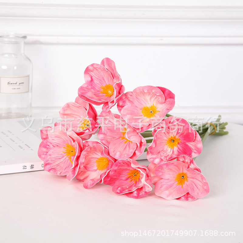 Simulación transfronteriza pu mini flor de amapola artificial flor falsa Yumeiren ramo hogar decoración de la boda flor artificial fábrica