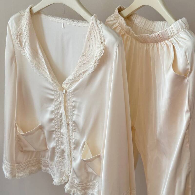 Sleep Lu Genuine <Paris Poetry Collection> French Girl's Exquisite Romantic Retro Pajamas and Home Wear Set Sleep Lu Genuine <Paris Poetry Collection> French Girl's Exquisite Romantic Retro Pajamas and Home Wear Set