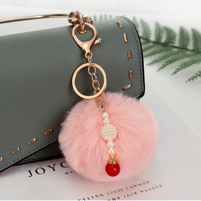 Colgante de Mochila con Pompones y Perlas Poliéster para Mochila image 29