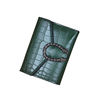Wallet, folding fashionable shoulder bag, card holder, small clutch bag, crocodile print