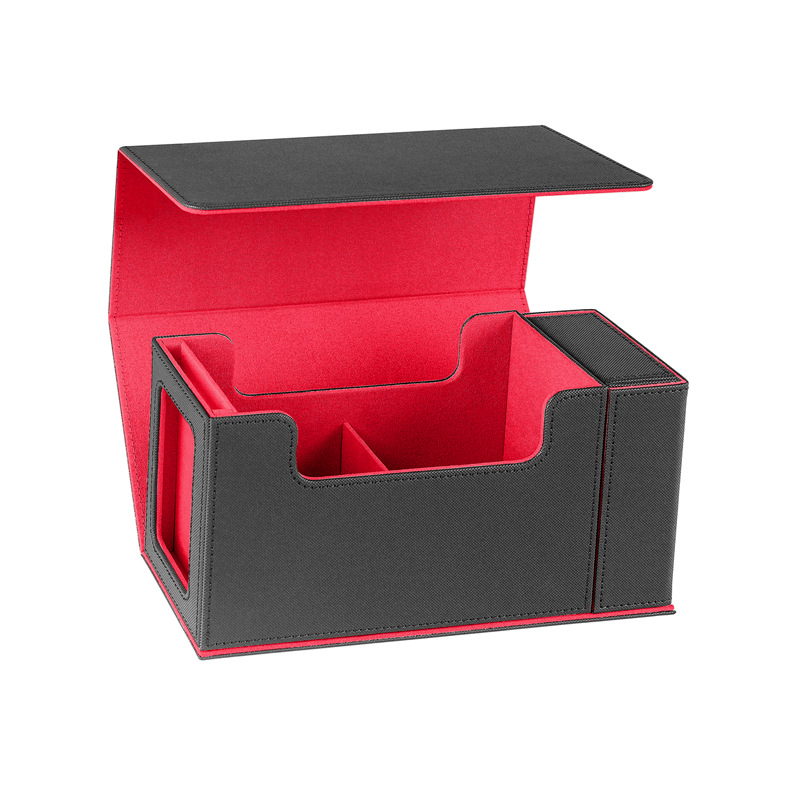 다기능 단일 창 카드 브릭 박스-(검정색 및 빨간색)