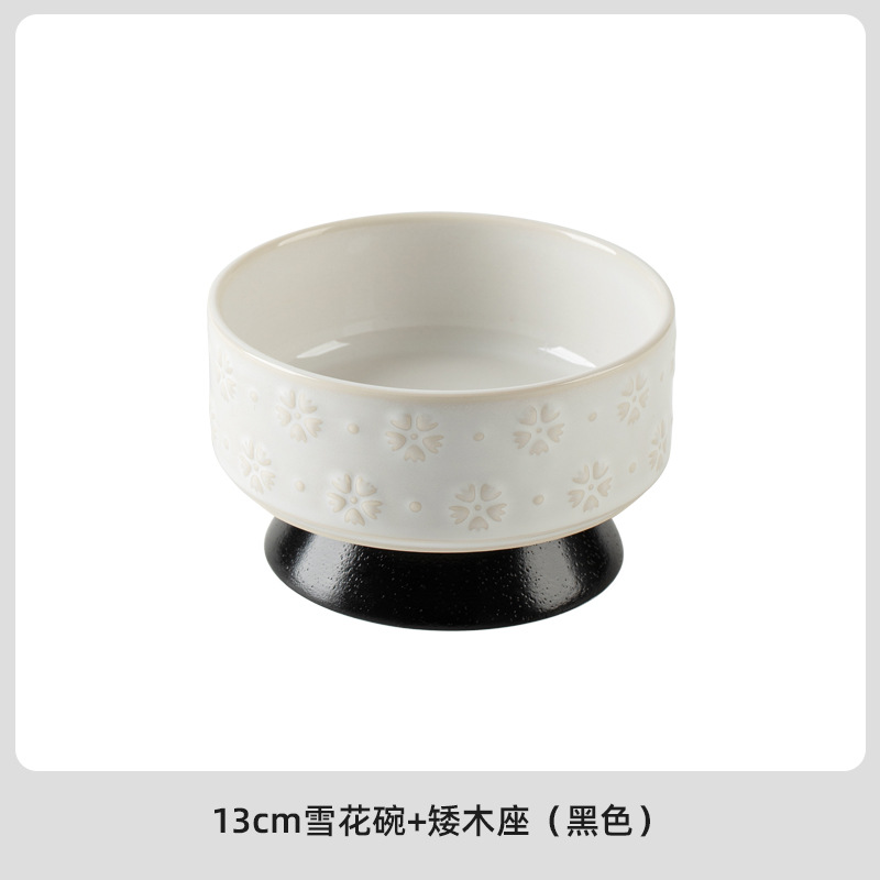 Cerámica de alto valor, gran mascota de pies altos, tazón para beber para gatos, protección para el cuello, anti-volcado, gato, lavabo para perros, Amazon transfronterizo