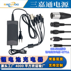 36Vリチウム電池電気自動車スクーター米M365バランス車充電器42V2A一牽引五出力ヘッド