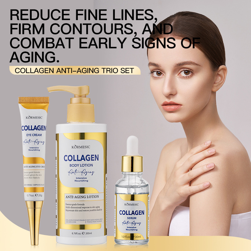 Kormesic Collagen Three-Piece Skin Care Product Series Body Lotion Cross-Border Export Manufacturer