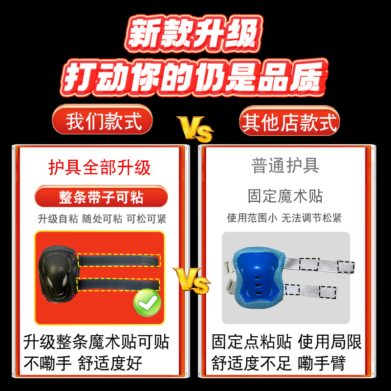 Adult children's roller skates protective gear set helmet balance bicycle roller skating protective gear longboard skateboard wrist and knee pads