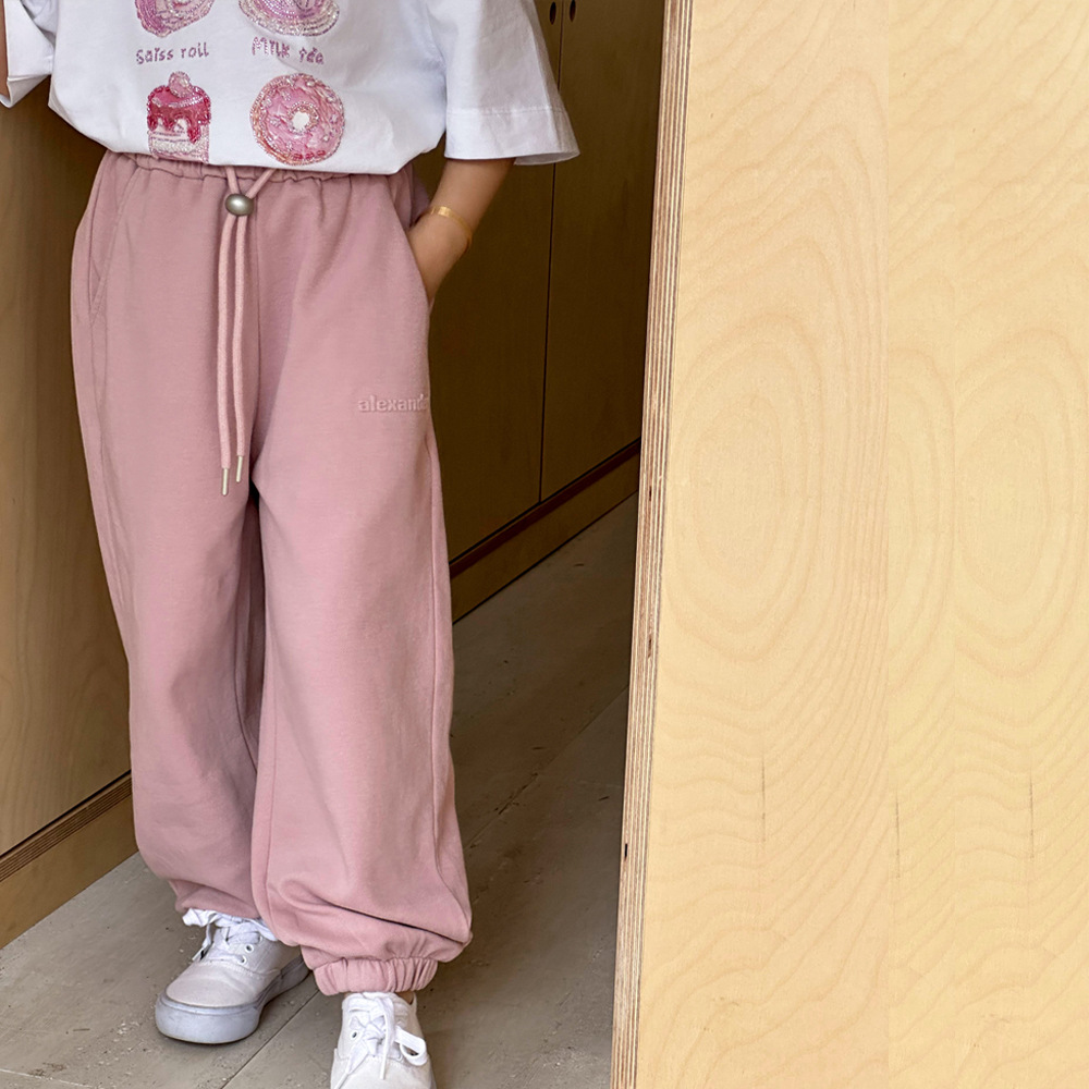 Girls' Pants Summer 2026 New Style Big Kids Sports Pants Summer Casual Jogger Pants Stylish Children's Straight-Leg Sweatpants