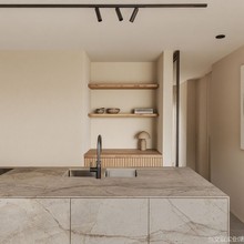 耐用异形无缝拼接人造石石英石一体台面水槽工艺适配厨房石材