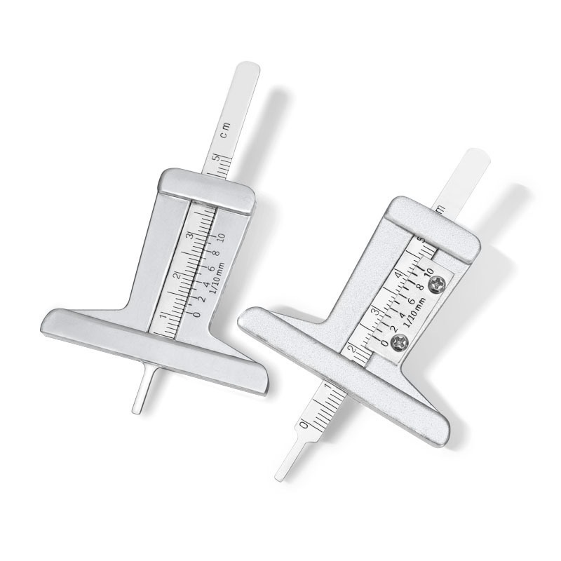 0-50mm不锈钢轮胎深度规 深度尺5厘米 胎纹尺0-5cm轮胎花纹深度尺