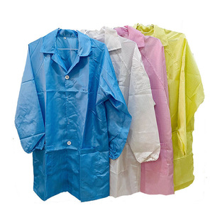 Anti-static mesh top zipper dust-free clothes mesh static clothes Plaid mesh Foxconn dust-free overalls