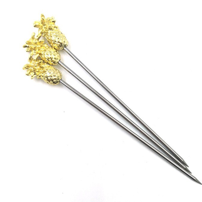 304 de acero inoxidable ensalada vino cóctel aguja decorativa animal fruta palo transfronteriza con una variedad de ventas directas de la fábrica