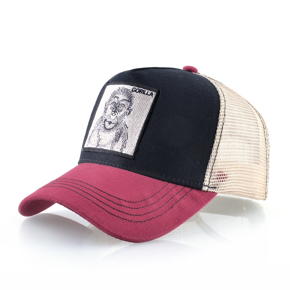 Bestickte Tier Baseball Cap Unisex Mesh Trucker Kappe Street_voghion.com