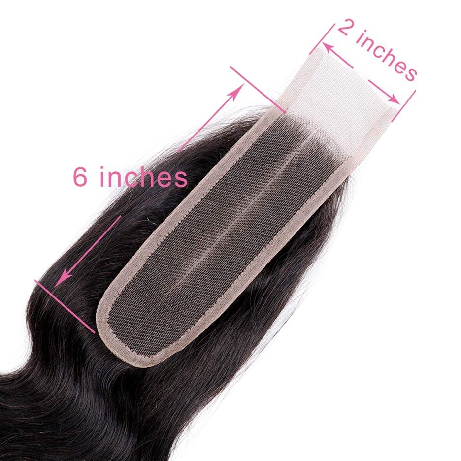 2x6 pelo bloque Kim K cierre 2x6 encaje pelo real bloque Xuchang Comercio exterior peluca transfronteriza