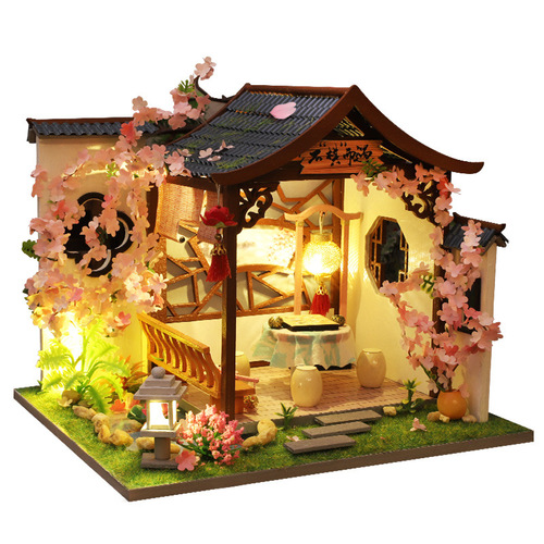 Manufacturer wholesale JiaTe DIY house, chess and calligraphy series, building handmade model, doll house Christmas gift 