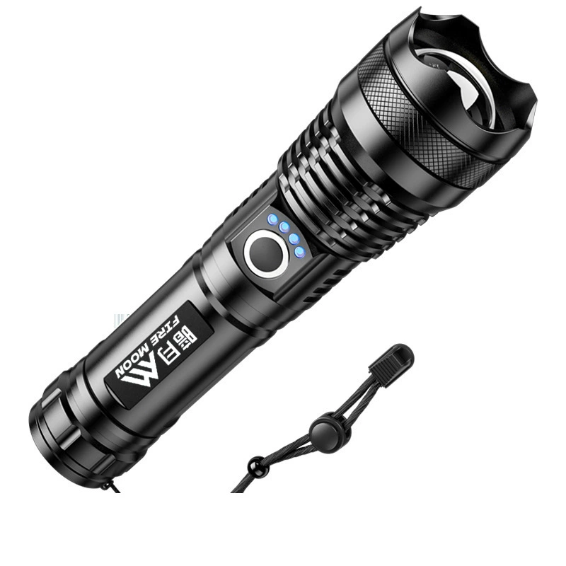 Белый лазерный яркий фонарик многофункциональный перезаряжаемый сверхяркий наружный портативный домашний дальний свет сверхяркое время автономной работы оптом