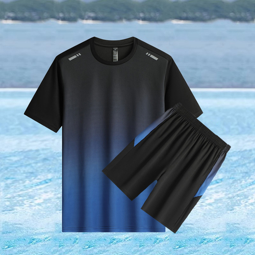 Large size loose swimsuit men's suit swimming trunks quick-drying top sun protection boy's swimsuit hot spring adult children