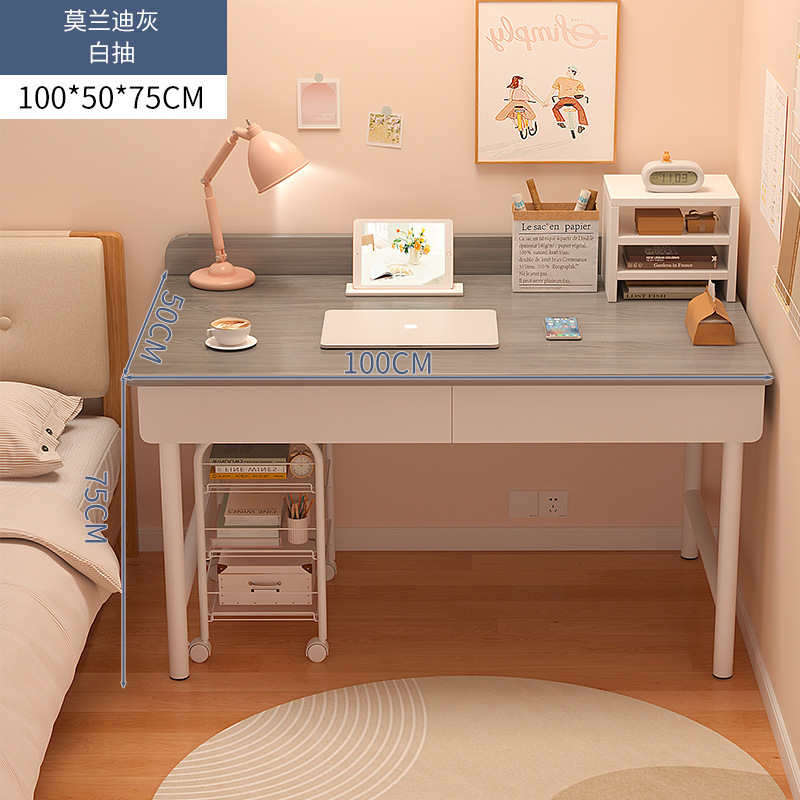 Comodador dormitorio de niñas 2 en 1 mesa de maquillaje 2025 nuevo estilo de crema de lujo ligero escritorio de escritorio casero de alta calidad